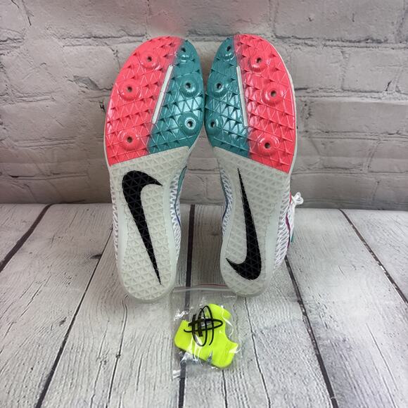 Sz 8 Nike Zoom Mamba 5 Track Shoe White Ombre Cleats AJ1697-100 Men’s New W/Bag - Picture 10 of 12